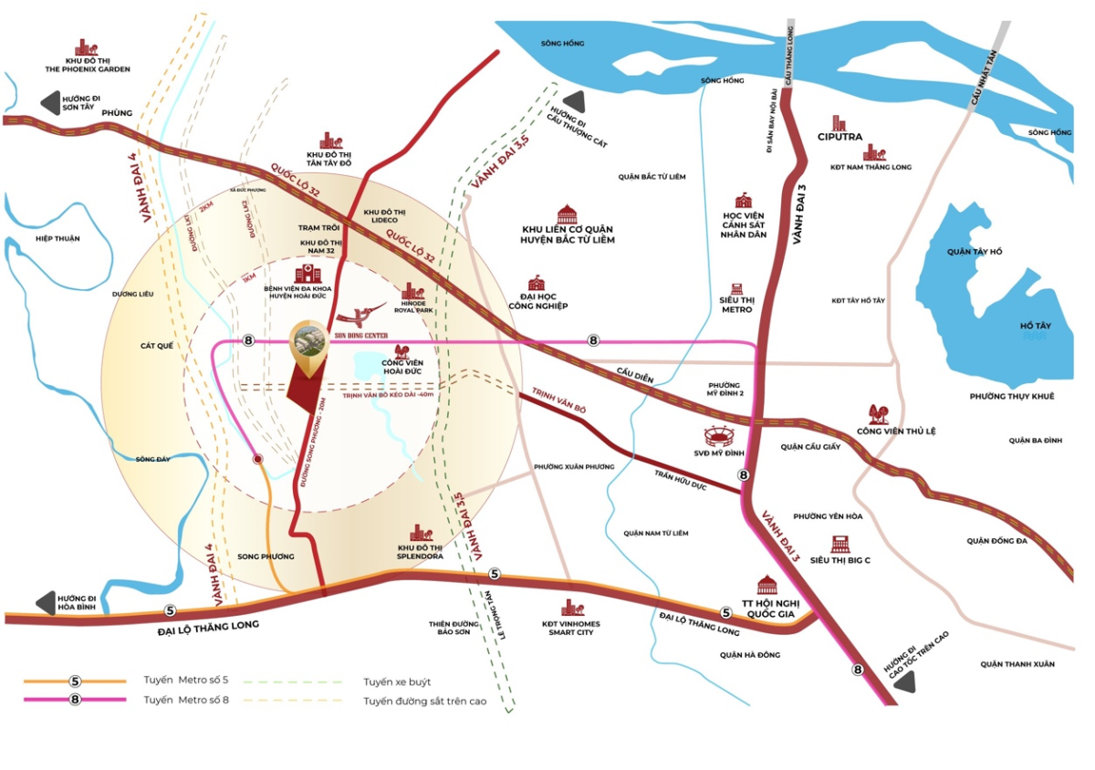 Tiềm năng của shophouse Sơn Đồng Center phía Tây Hà Nội