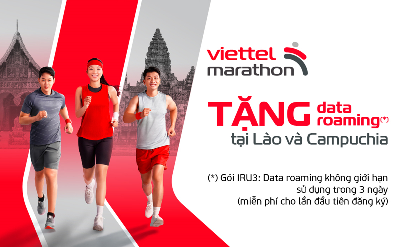 Tặng data roaming cho VĐV tham gia Viettel Marathon 2024